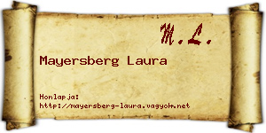 Mayersberg Laura névjegykártya